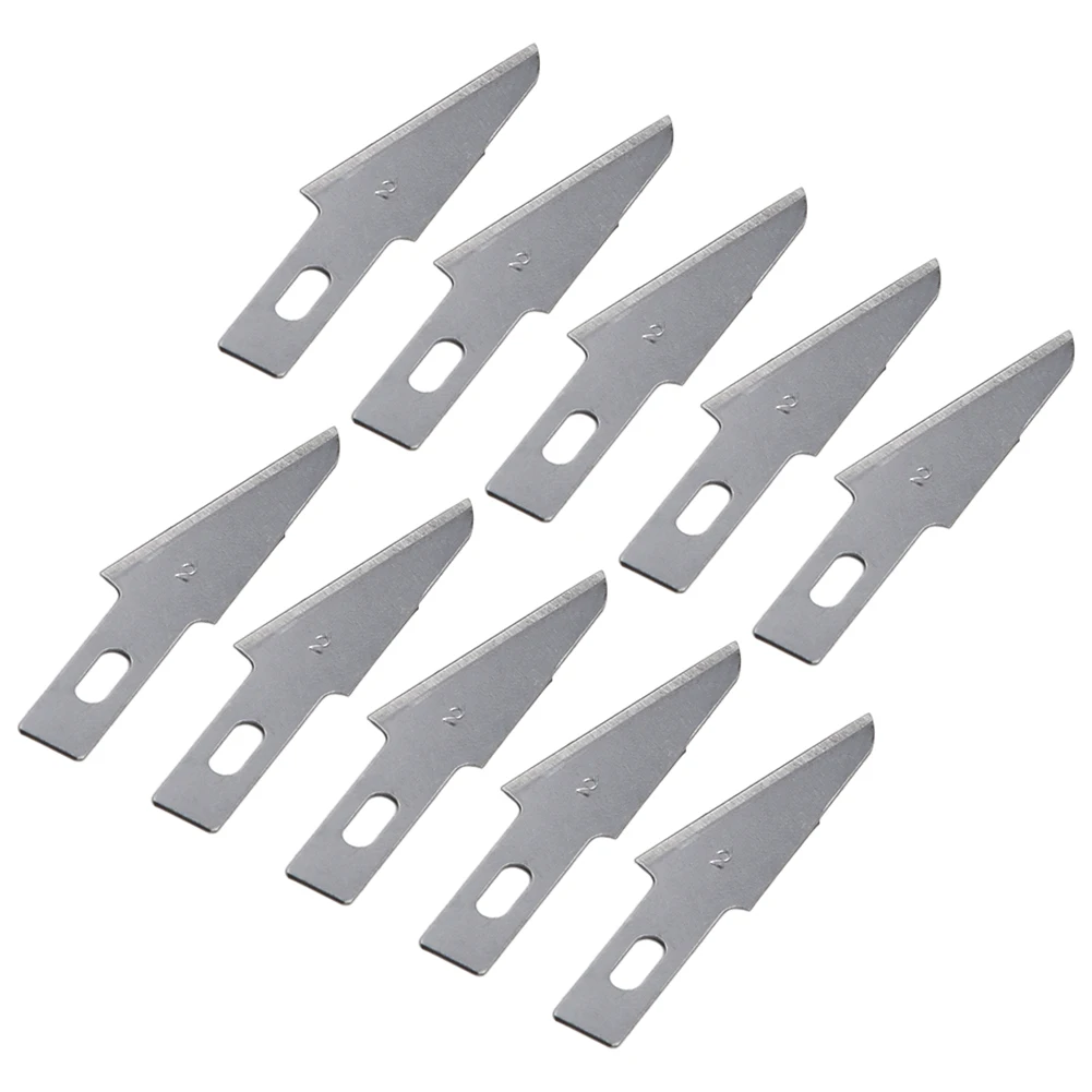 DIY Hand Tools Craft Carving Blade 1 Set 10 Pcs Handcraft Engraving Silver High Quality Multifunctional Durable