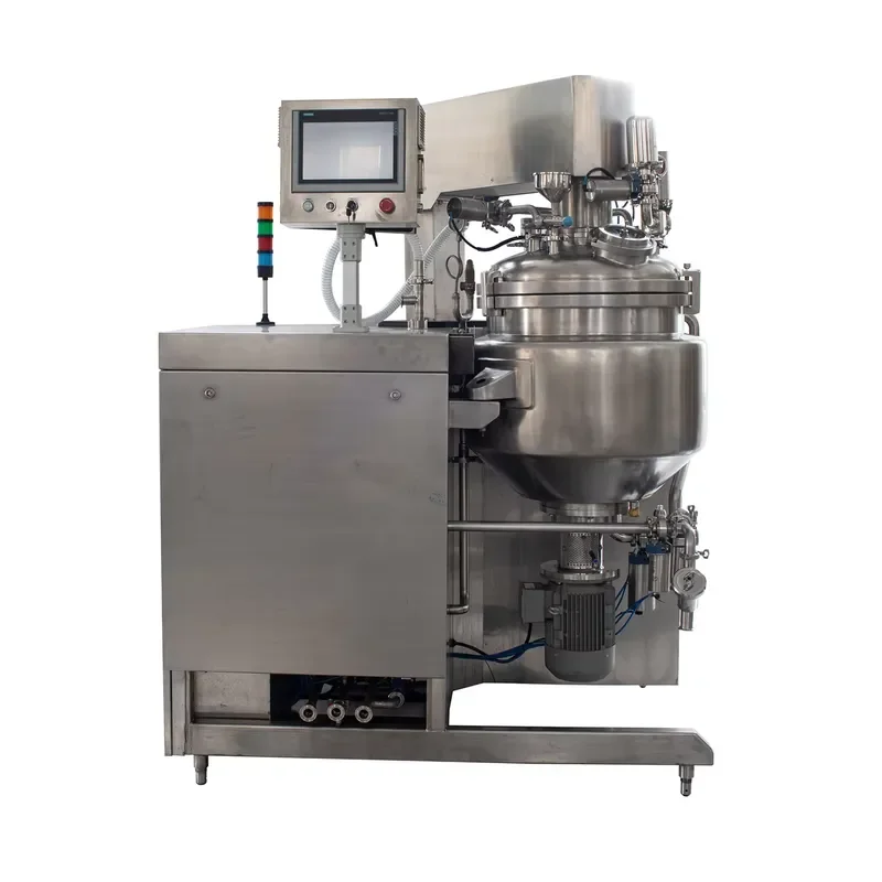 Hygienic homogeneous solvent vacuum emulsification recovery system high shear emulsifier mixing tank