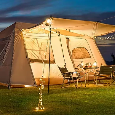 

4 Season Luxury Glamping Tent 2 Layers House Tent for Family