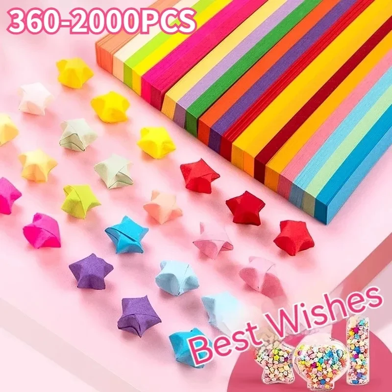 

Kids Origami Stars Paper Strips Lucky Colorful Star Decor Folding Paper For Gifts Arts Supplies Craft Diy Origami Stars Papers