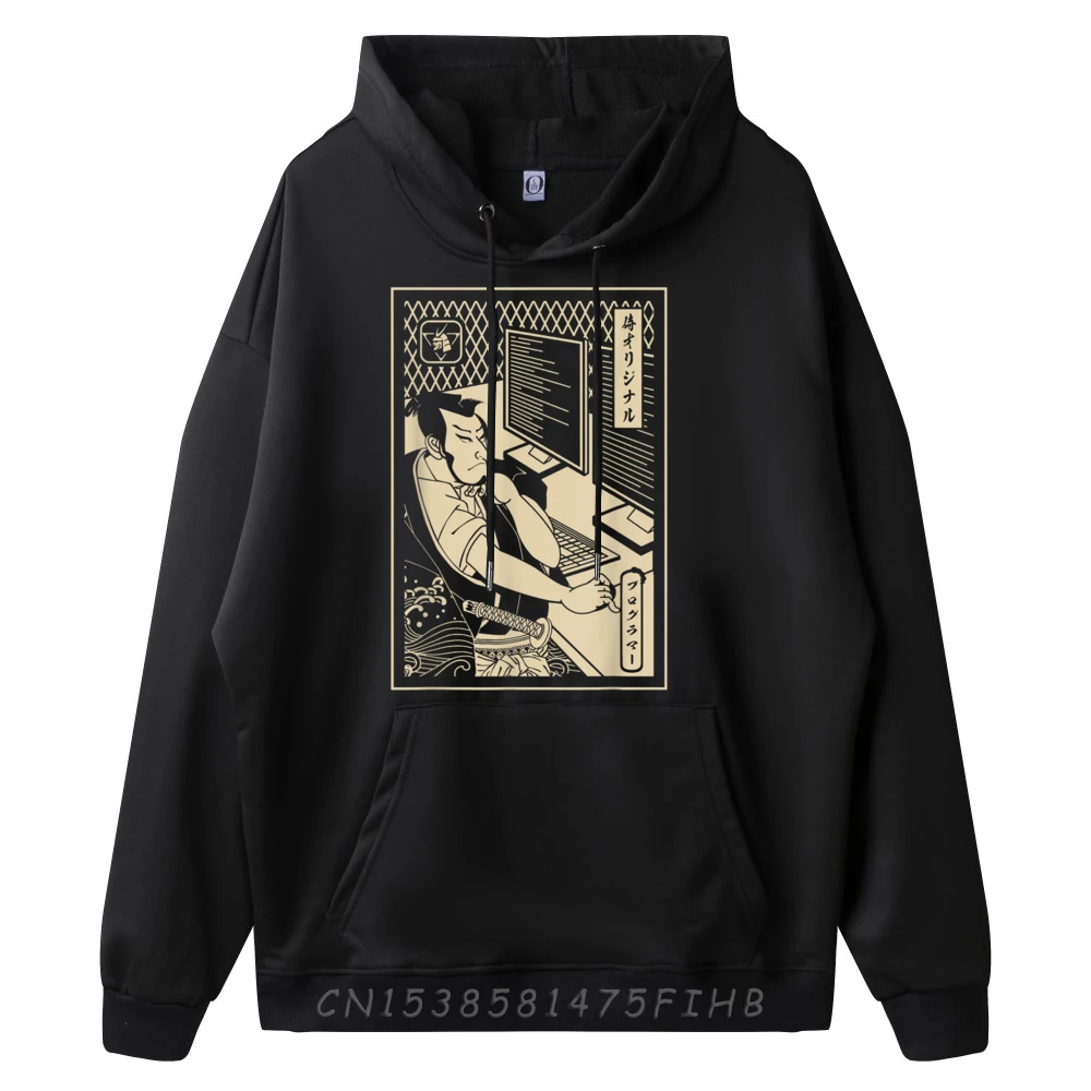 Programmer Samurai Warrior Computer Developer Samurai Designer Hoodie Men Woman Winter Luxury Brand