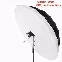 Difusor de luz blanco Para estudio de fotografía, cubierta de tela Para paraguas de difusión, 70 pulgadas, 180cm