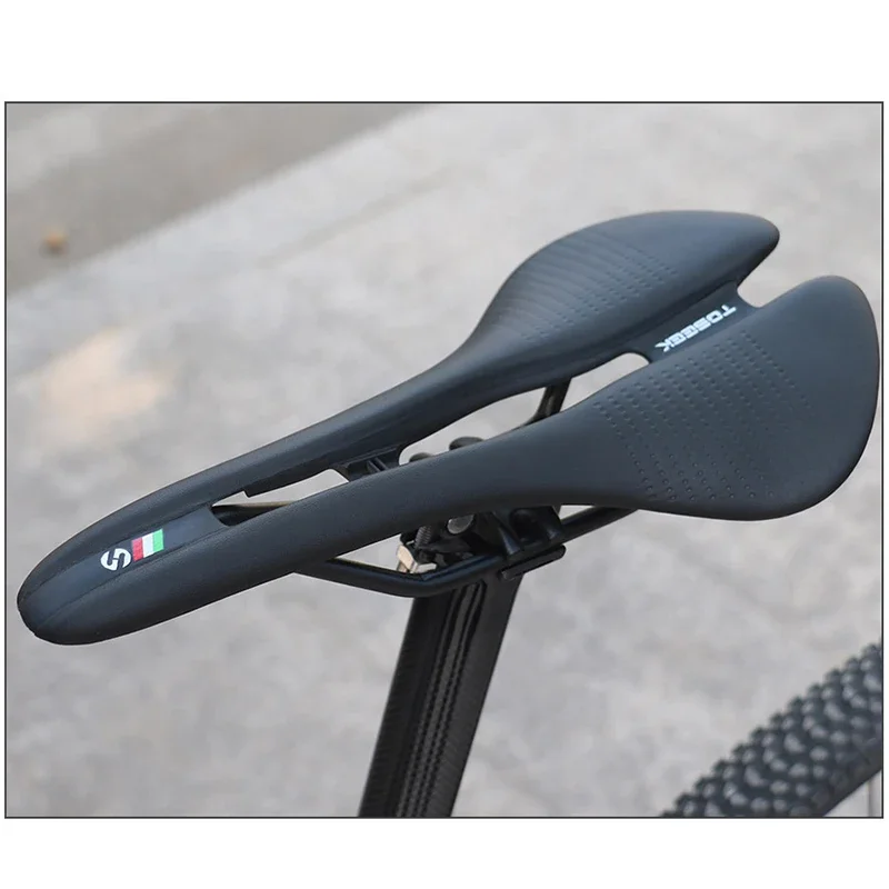 Toseek Bicycle Seat Cushion Ultralight Road MTB Saddle Comfortable Breathable Bike Saddle for Long Distance Cycling