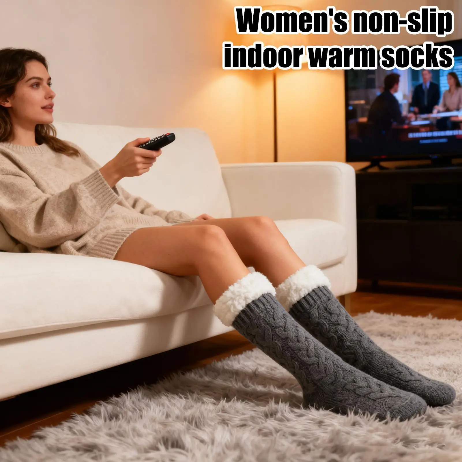 

USB Heating Socks USB Winter Thermal Anti-Slip Electric Warming Socks For Office Travel Vacation Hotel Apartment Dormitory