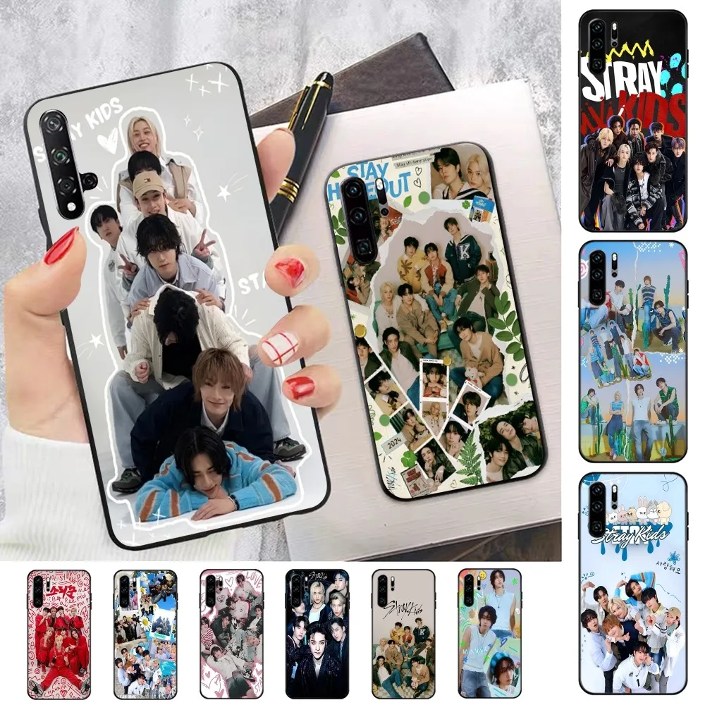 Kpop S-Stray K-Kids Black Silicone Phone Case For Huawei P 8 9 10 20 30 40 50 Pro Lite Psmart Honor 10 Lite 70 Mate 20lite