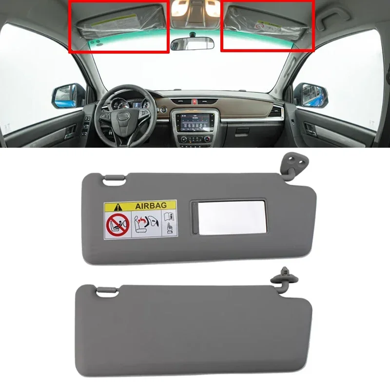 

New！ Left Right Car Front Sun Visor Panel With Makeup Mirror Sun Visor Sunshade Assembly Cosmetic Mirror For JAC T6 T8 Pickup