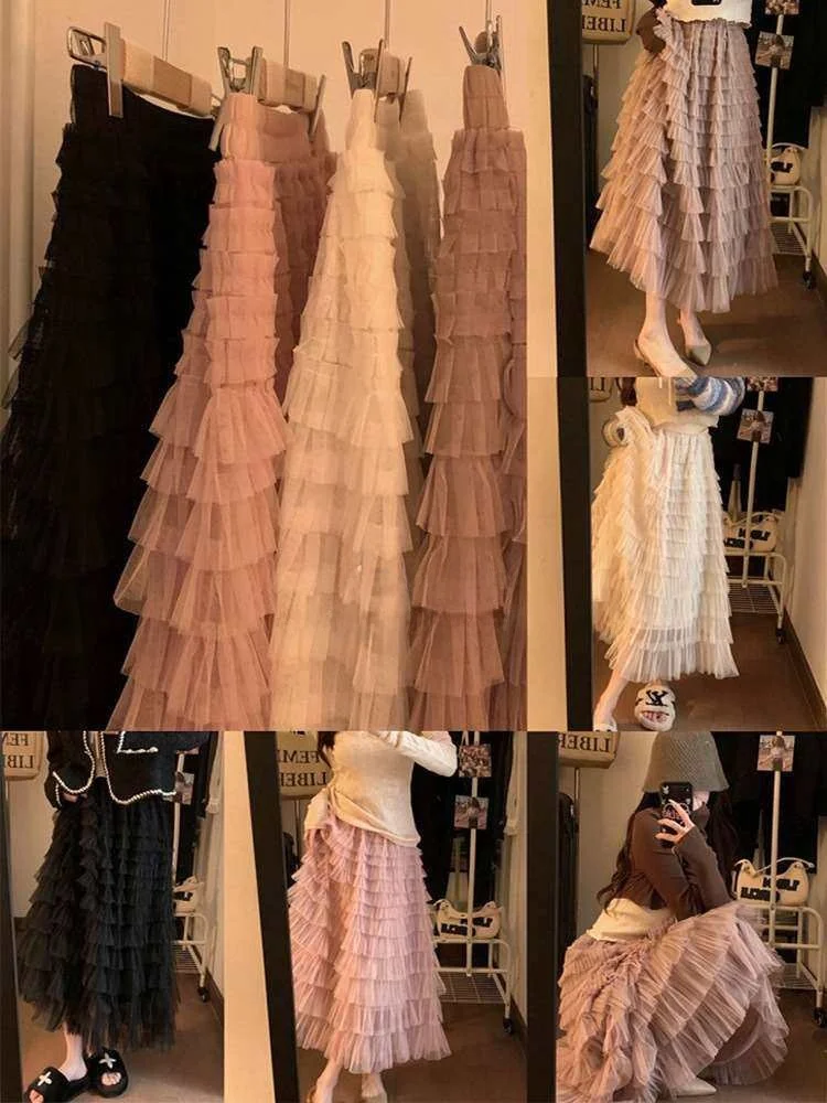 

Bla Cake Skirt for Women ort Spring Summer Ciwalk PVC Polyester Fiber mid Waist Cleanfit Sle Batwing pe Skirt