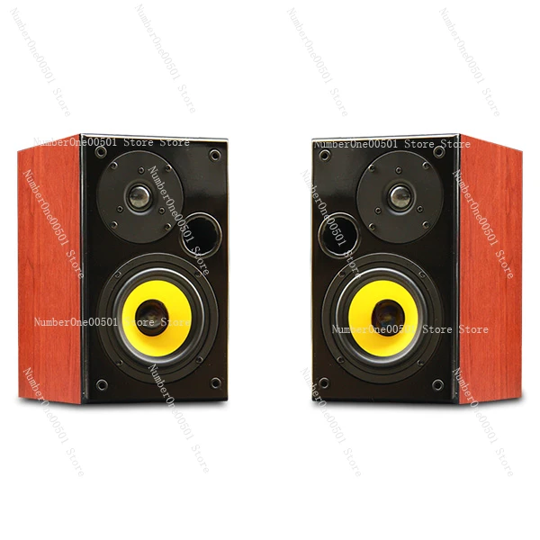 5 inch fever hifi speaker, human voice bookshelf audio, wooden passive box gall machine