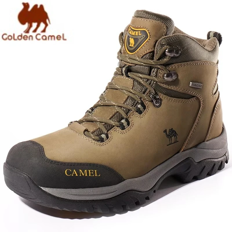 GOLDEN Camel: Водонепроницаемые походные ботинки для мужчин и женщин Антискользящие обувь для лазания на открытом воздухе Кожаные походные ботинки для мужчин 2023 года Похожие на AliExpress