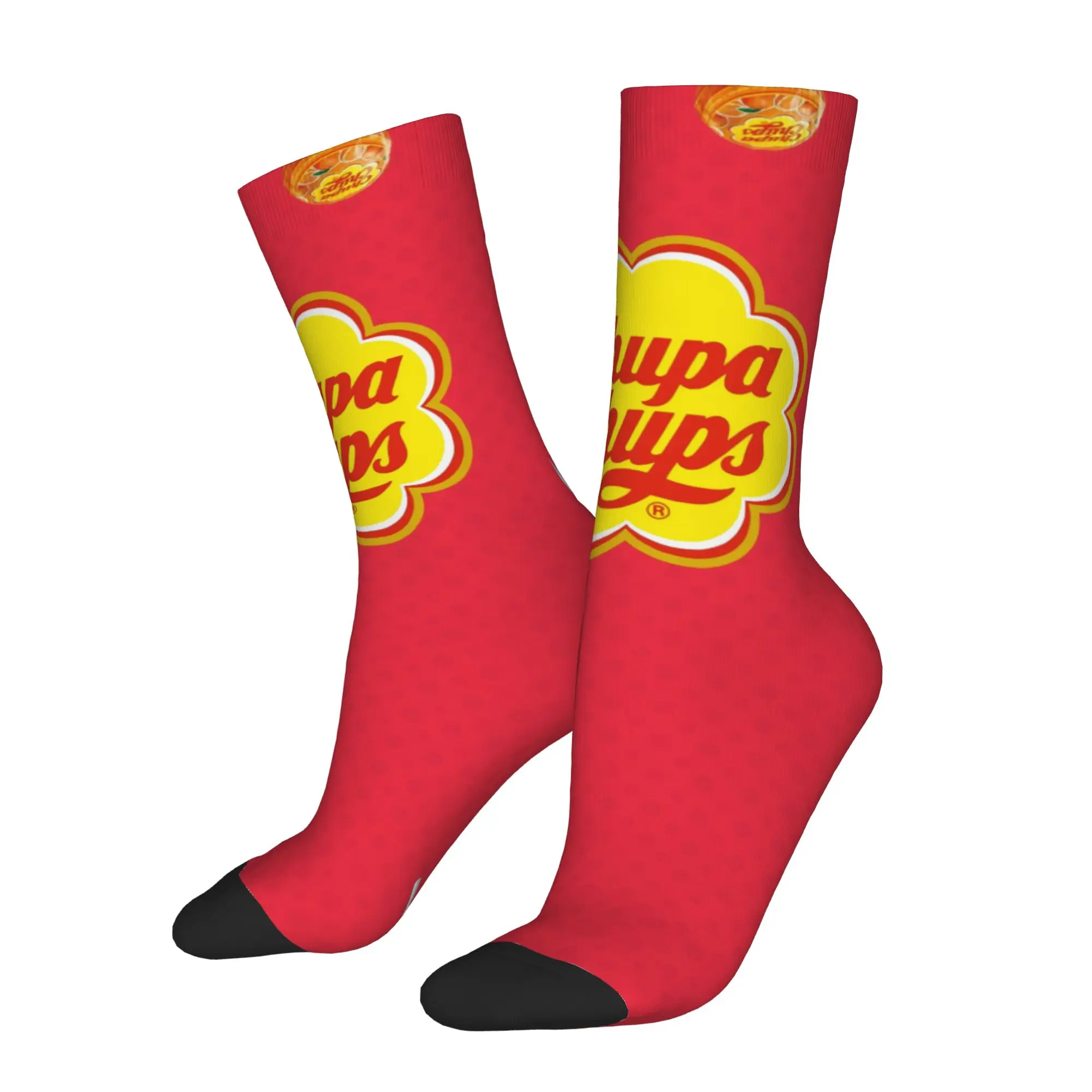 

Funny Sock Chupa Chups Chupa Chups Rock Seamless Pattern Printed Men Crew Socks Casual Men's Socks