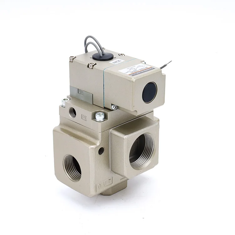 Large Three Way Socket Solenoid Valve Vp3165-104ga Vp3185 Large Diameter Dn25 Dn32 Pneumatic Air Flow Valve