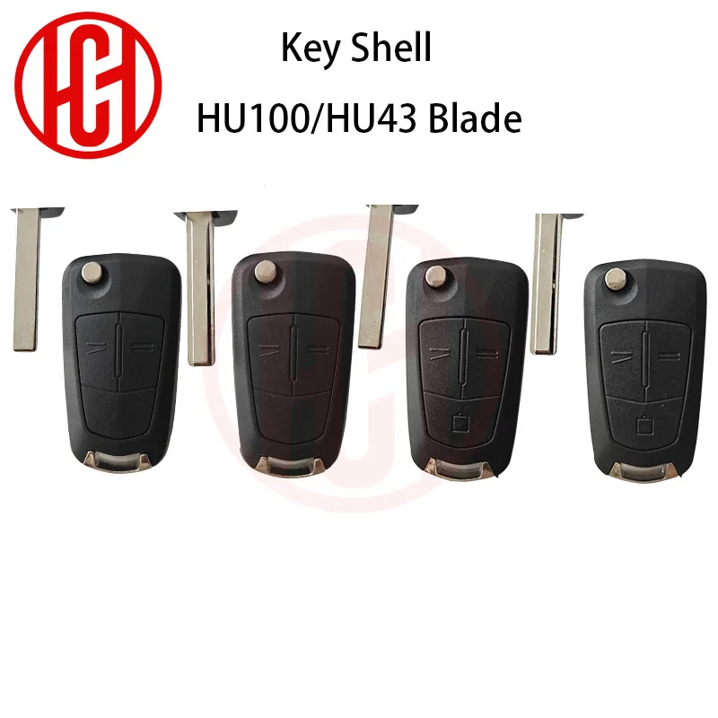

HU43/ HU100 Folding Remote Car Key Shell For Opel Vauxhall Astra H Corsa D Vectra C Zafira Astra Vectra Signum 2/3 Buttons