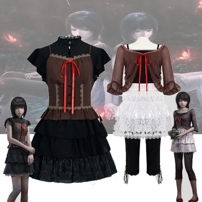 

Anime Cosplay Mio Mayu Amakura Costume Fatal Frame II: Crimson Butterfly Zero Akai Cho Halloween Scary Disguise Performance 2026