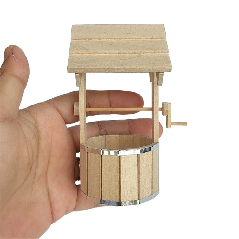 

Miniature Working Well Model Figurine For 1/12 Dollhouses Outdoor Scene 15UB