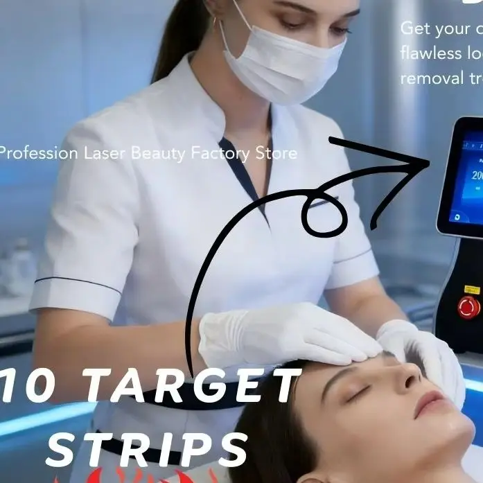 

Диодный лазерный аппарат для удаления волос с 10 лазерными головками 755, 808, 1064 нм, безболезненное и перманентное удаление волос для использования в салонах красоты и клиниках