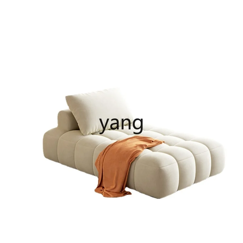 

Yjq Cream Cat Scratching Cloth Puff Single Sofa Recliner Living Room Bedroom Balcony Lazy Sofa