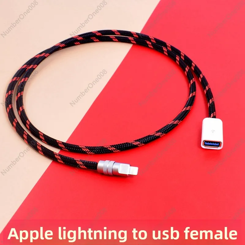 

Mastering Grade HDS-990 HD Audio Player HiFi Android OTG Cable Type-C Male to Female USB Extension Cord U Disk Lightning Adapter