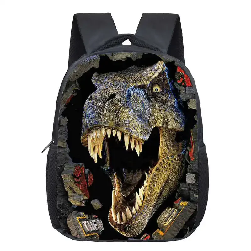 3D Print Cartoon Dinosaur Children Backpack Boys Girls School Bags Kindergarten Bags Toddler Backpacks Kids Bookbag Gift