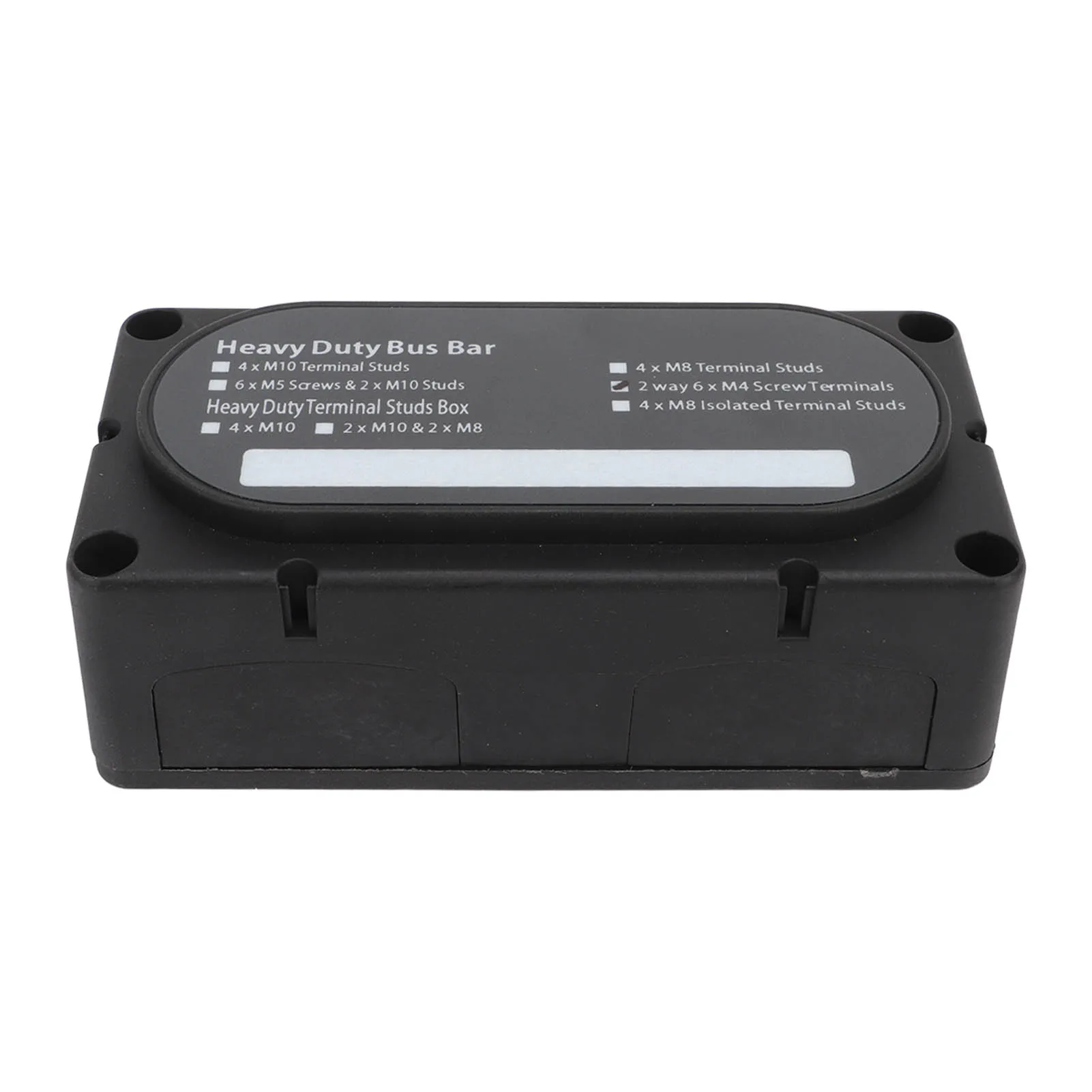 

M4 Bus Bar Power Distribution Box 6 Way 300A 12-48V Rust Proof - for Car, Trucks, RVs, Marine Boats