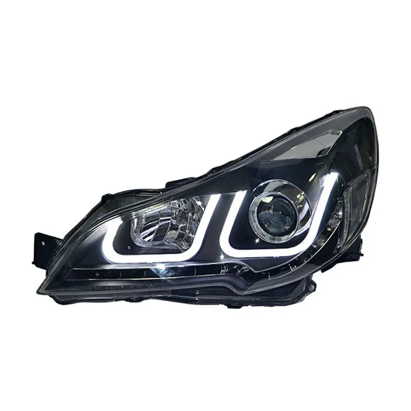 Car Styling  for Subaru Legacy Outback LED Headlight 2010-2015 Headlights Outback DRL Turn Signal High Beam Angel Eye Projector