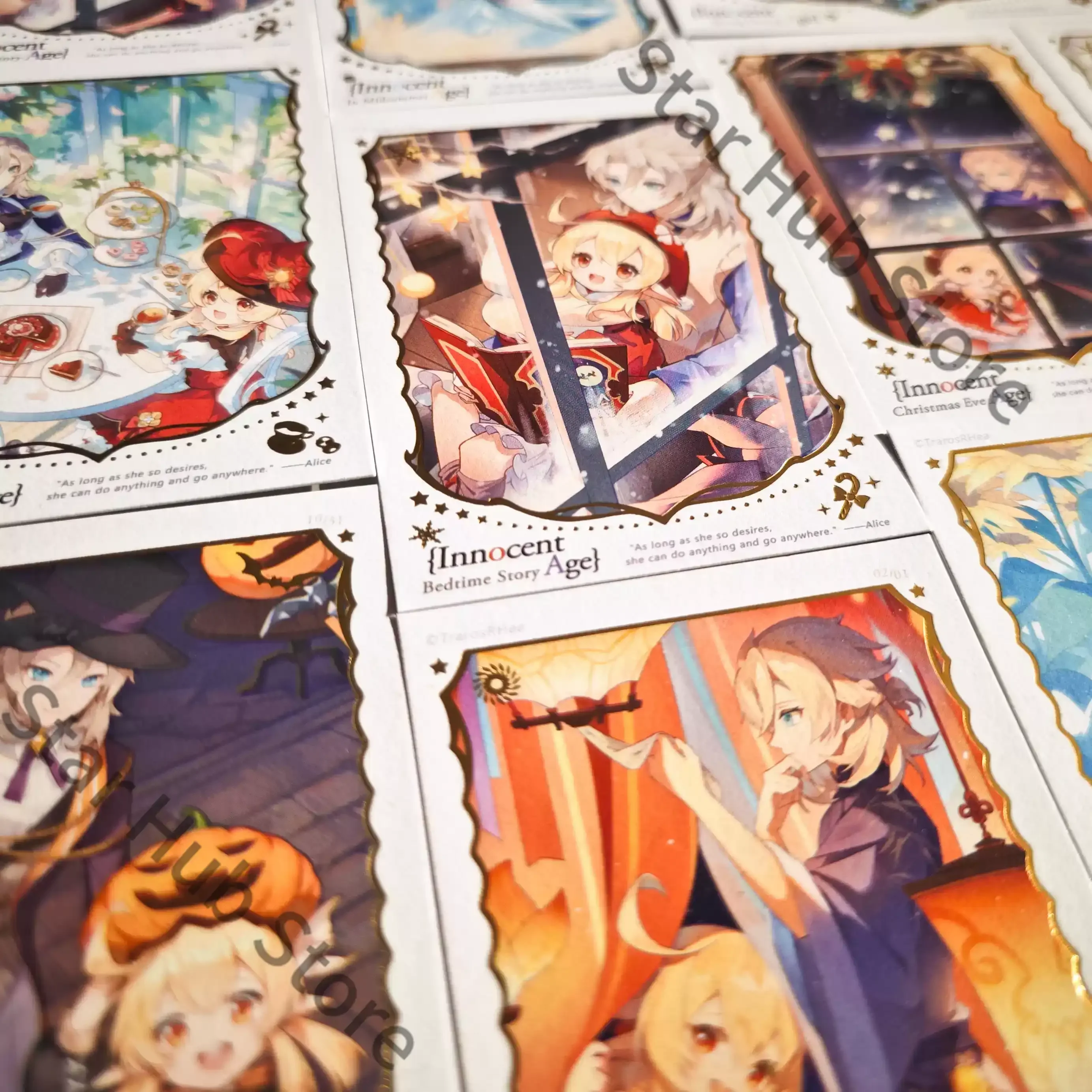 Appareil photo instantané Genshin Impact Albedo Klee, cartes, cosplay, collègues, produits liés au jeu, souvenirs, cadeaux, All Saints' Day
