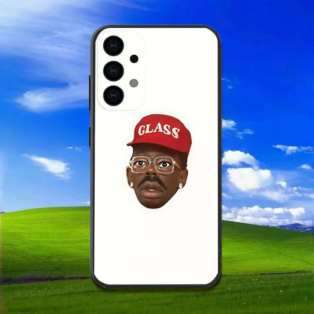 Casing Ponsel Don t Tap the Glass T-Tyler untuk Samsung Galaxy A13,A21s,A22,A31,A32,A52,A53,A71,A80, Cangkang Hitam Lembut