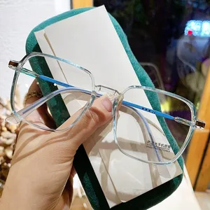 5pcs 방사선 방사선 대형 프레임 안경 여성 남성 전환 안경 한국 교체 가능한 렌즈 여성 10 최고의 판매 유연성 안경 - №3