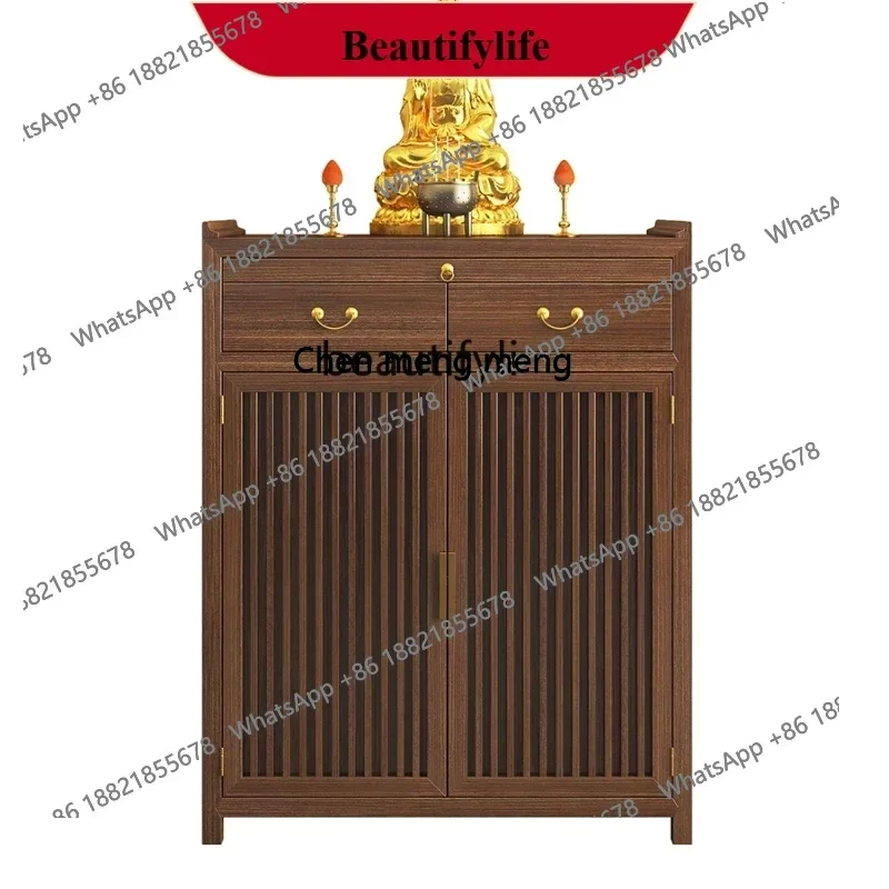 

z183 Solid Wood New Chinese Style Altar Buddha Shrine Buddha Cabinet Buddha Table Altar God Table Cabinet Shrine