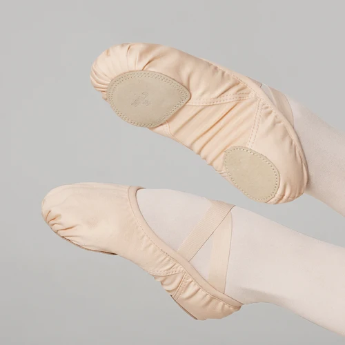 Imagen 2 del producto Zapatos de baile de práctica para niñas Ivoogle, zapatos de Ballet suaves de nube, zapatos de gimnasia de tela elástica, estilo de malla de retales