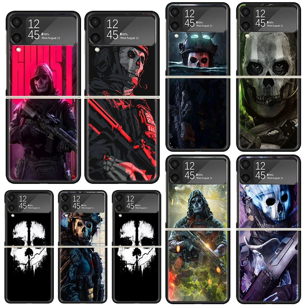 Call Of Game Duty 2 Phone Case For Samsung Galaxy Z Flip Zflip 6 Flip6 5 Flip5 4 Flip4 3 Flip3 5G Art Fundas Black Cover