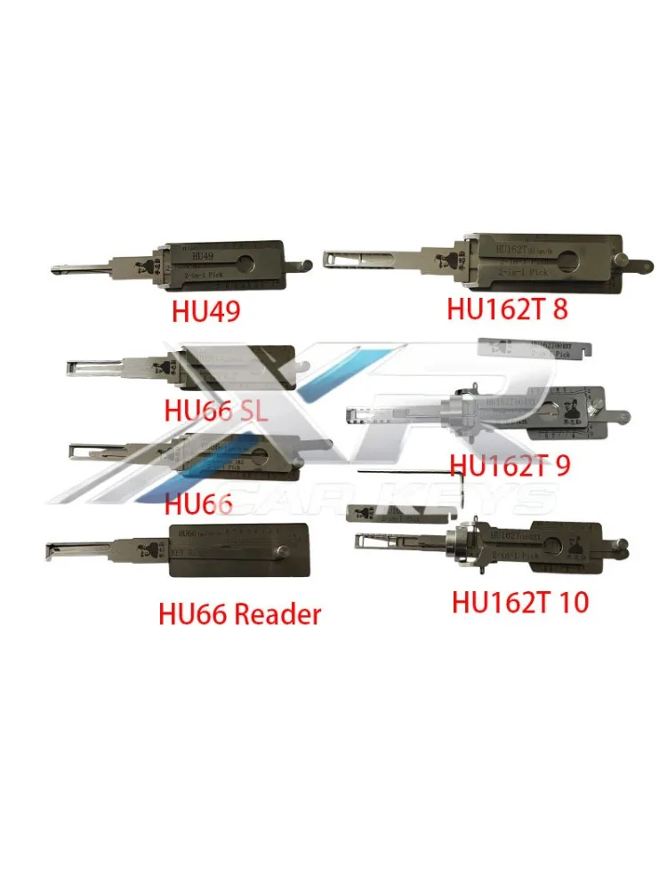 Oryginalne narzędzia ślusarskie LiShi 2 w 1 (2in1) HU49 HU66 HU162T(8) HU162T(9) HU162T(10) 8/9/10 CUT do kluczy samochodowych VW Audi — 2