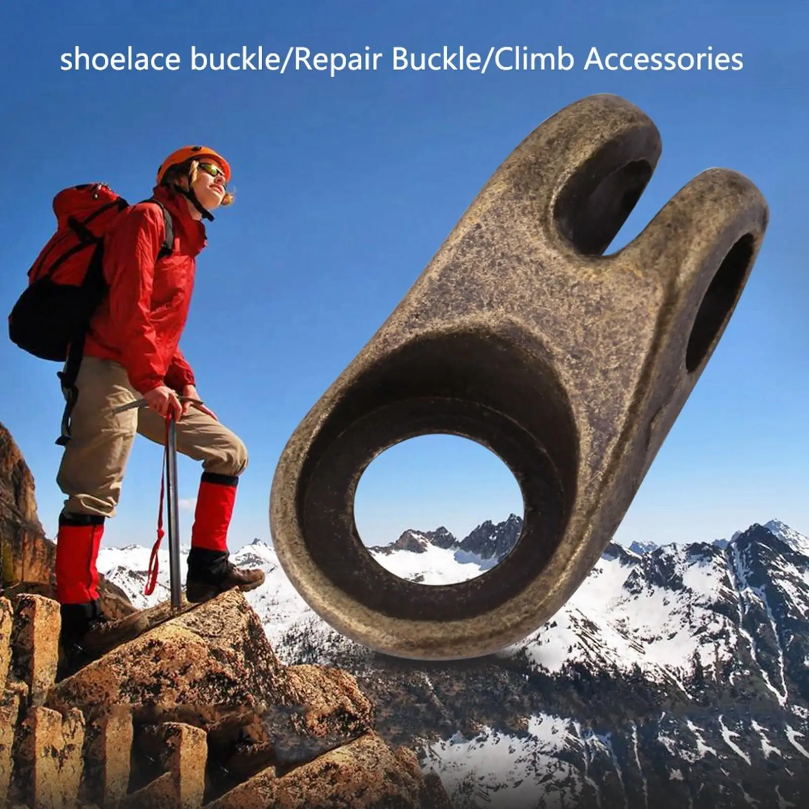 20 Sets Boot Hooks & Lace Fittings with Rivets - Non-Slip Shoelace Buckles for Hiking, Climbing & Repairs