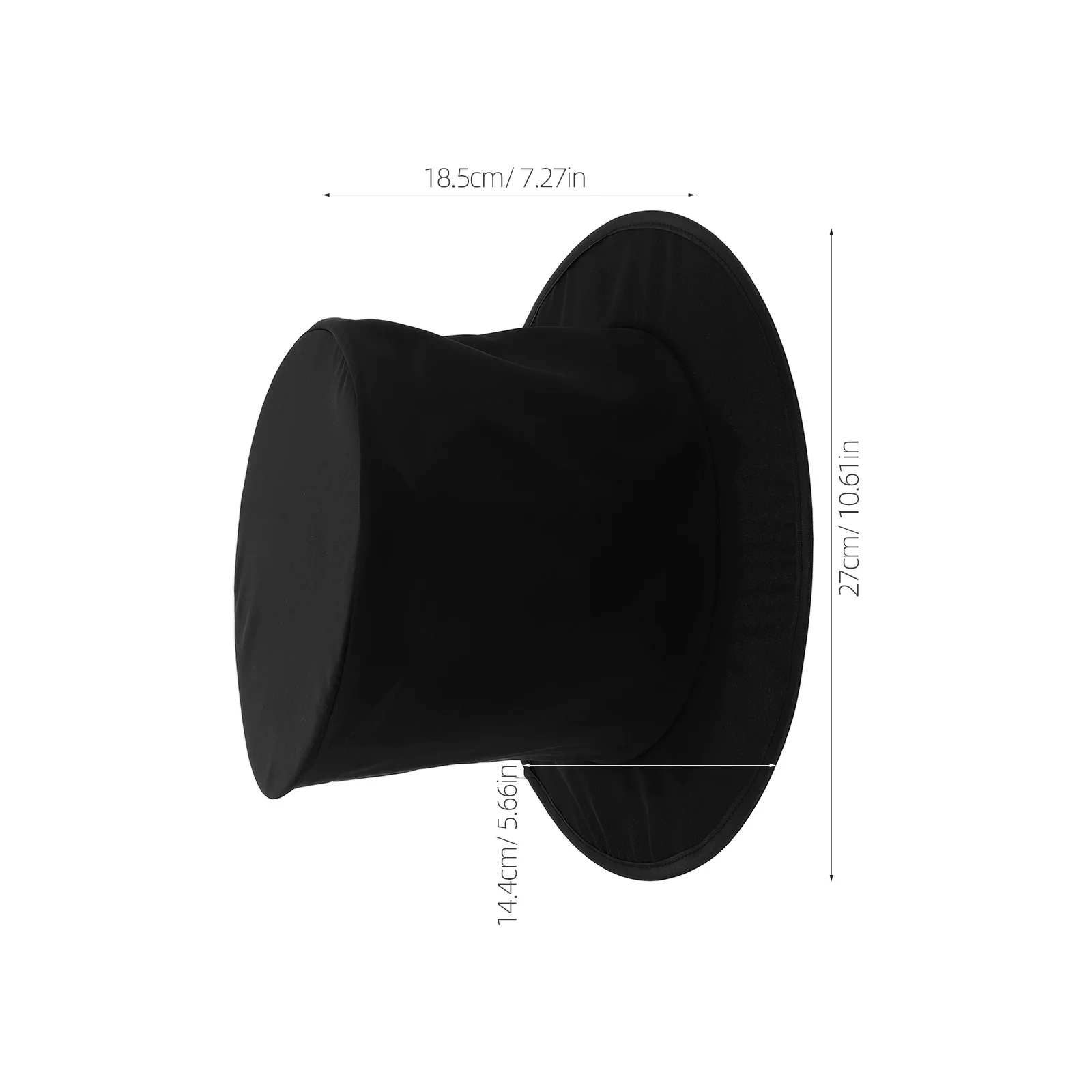 2 Stuks Opvouwbare Goochelaar Hoed Zwart Opvouwbare Top Kostuum Accessoire Voor Podiumtrucs Maskerade Carnaval Unisex Volwassen Kids Party