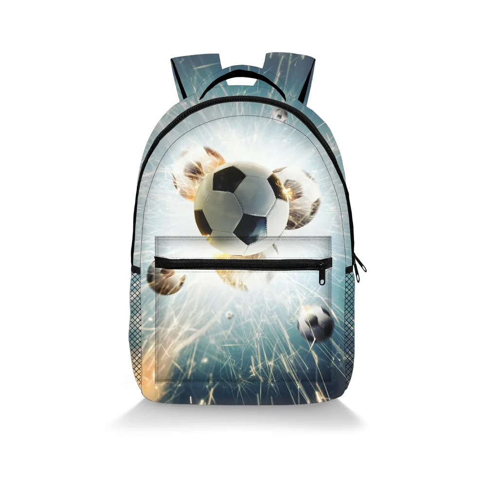 

Hip Hop Popular Funny football student Bookbag Notebook Backpacks 3D Printed Oxford Waterproof Boys/Girls Travel Backpacks
