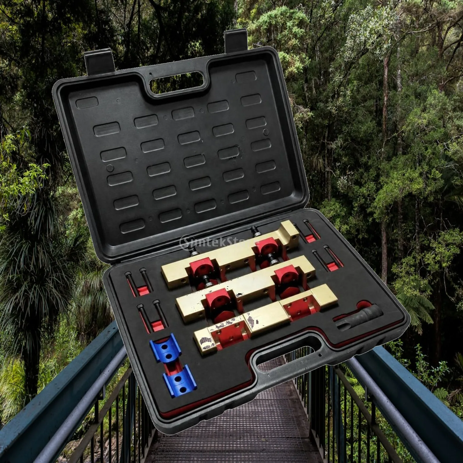 Engine Timing Tool Kit with Carrying Container Rigid for Mechanics