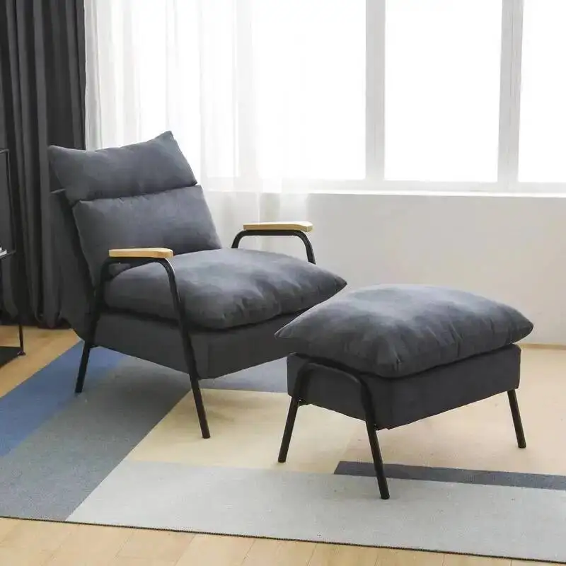 Bedroom Living Sofa Chairs Room Modern Single Relaxing Lazy Sofa Lounge Chair Tatami Leather Armchair Sandalye Home Furniture