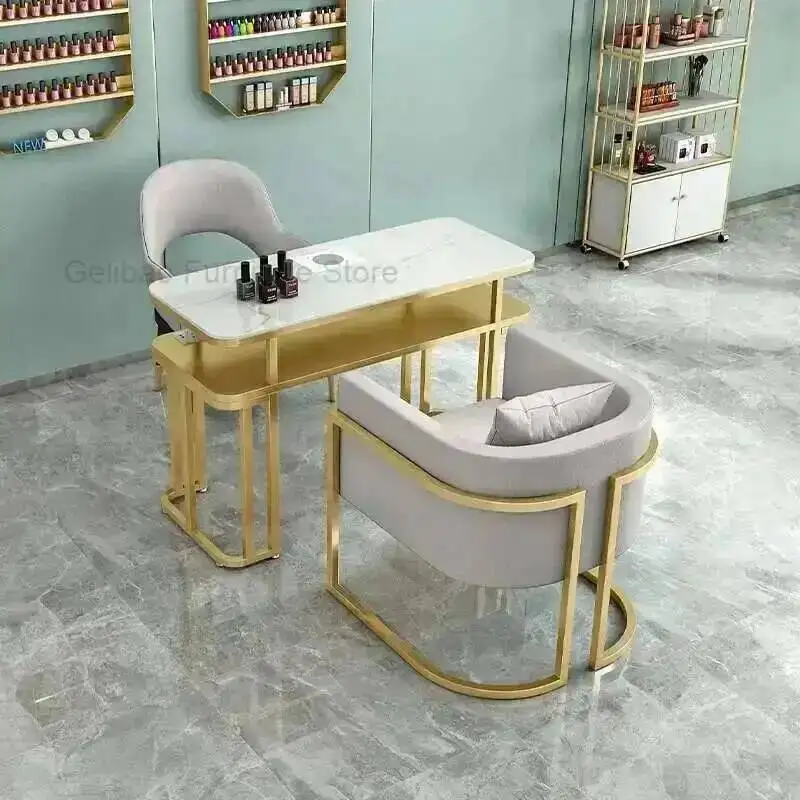 

Display Manicure Nail Economic Polish Luxury Tables Cabinet Nails Tools Table Lamps Portable Accessories Led Salon Furniture