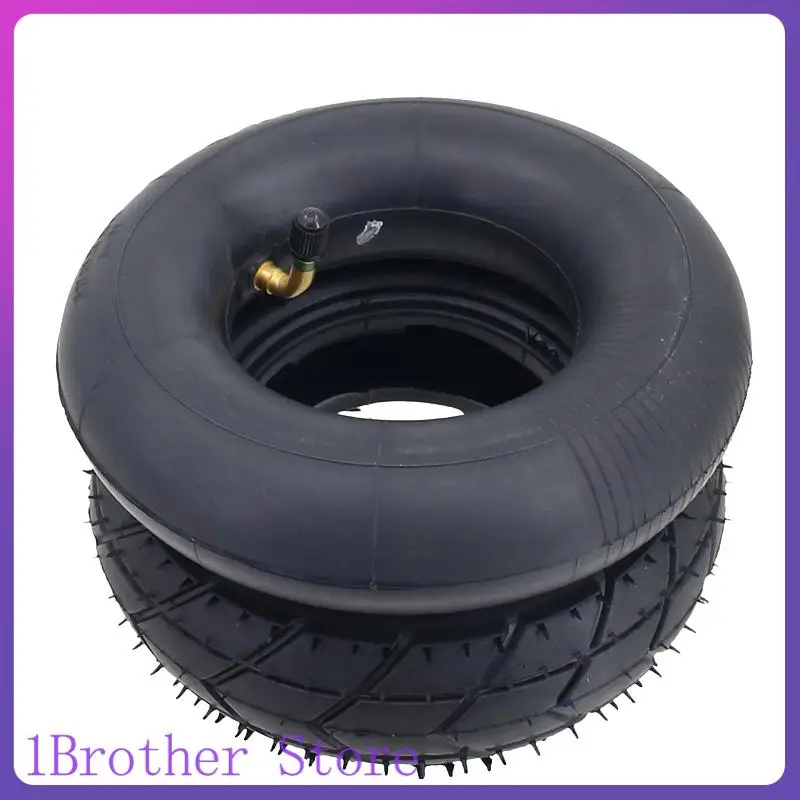 Wear Resistant 175x50 Block Tread Tyre Inner Tube 7inch Scooter Rubber Outer Tire Set