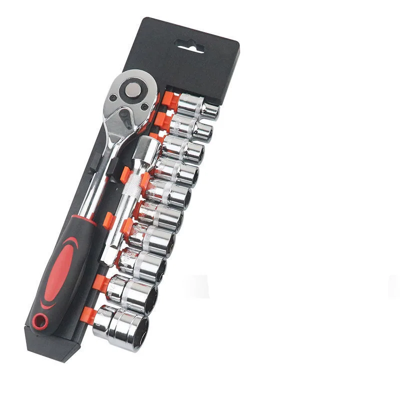 

Socket Wrench Full Set Car Repair Tools Household Quick Ratchet Wrench Socket Bracket Set Combination Hardware Tools