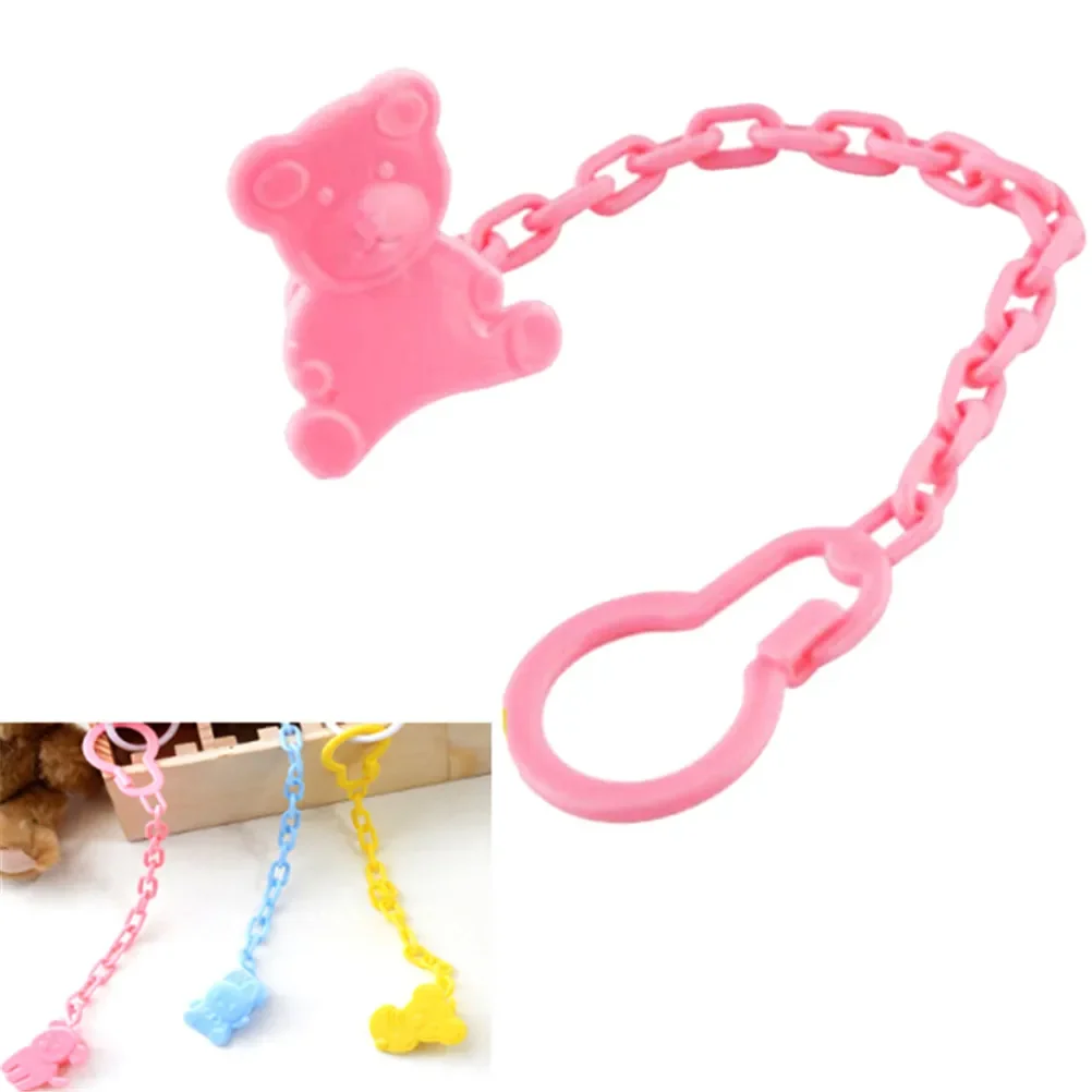 Chupeta bonito dos desenhos animados para o bebê, Chain Clip, Anti Drop, suporte, mamilos, brinquedos da criança, presente do chuveiro do bebê