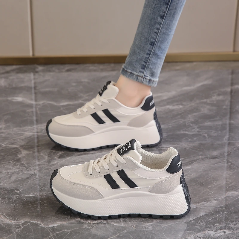 

Breathable Knit Platform Sneakers for Women Lightweight Comfortable Walking Shoes Non Slip Sole Fashion Athletic Footwear