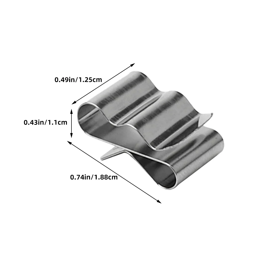 

30pcs Clips Solar Panel Cable Clamps Photovoltaic Cable Retainers Stainless Steel For Solar Trailer Frame Wiring Module