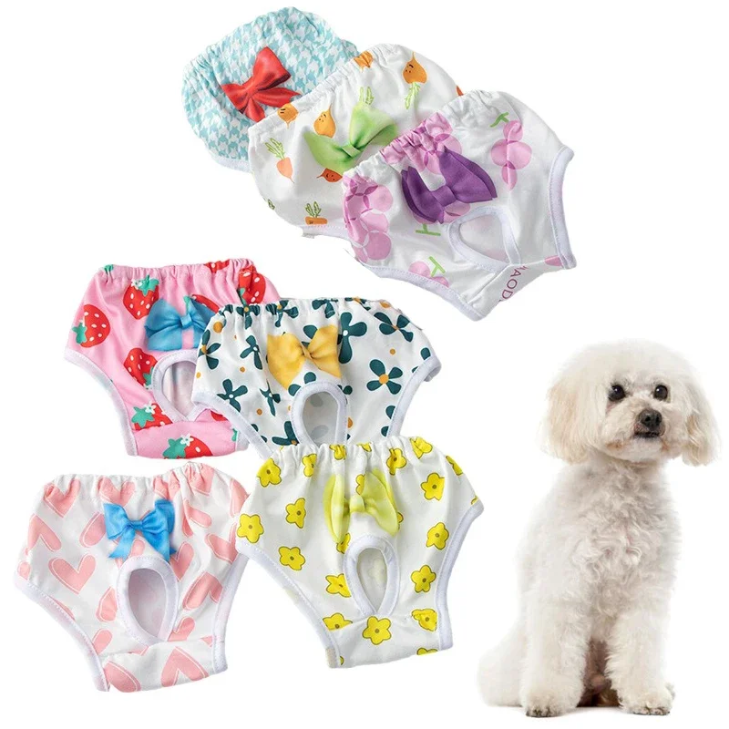 

Dog Washable Physiological Pants Pets Briefs Menstrual Underwear for Small Medium Dogs Period Panties Chihuahua Short Diapers