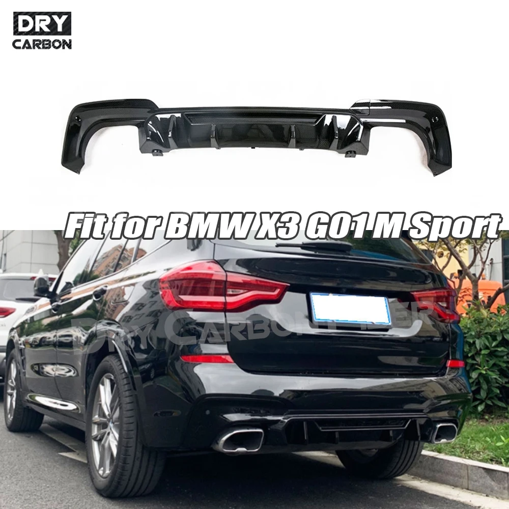 

ABS Gloss Black Car Rear Bumper Lip Diffuser For BMW X3 G01 M Sport 2018 2019 2020 Car Exterior Accessories Auto Parts