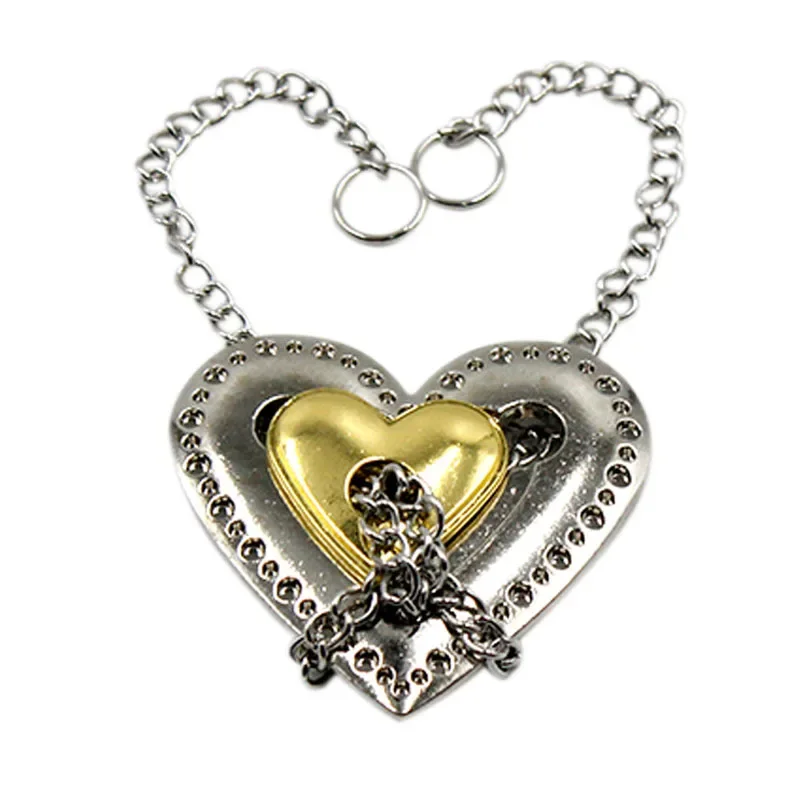 لغز قفل سلسلة على شكل قلب مزدوج للبالغين والأطفال ، ألعاب فتح ، معدن العقل ، ألعاب الذكاء ثلاثية الأبعاد ، دعابة الدماغ