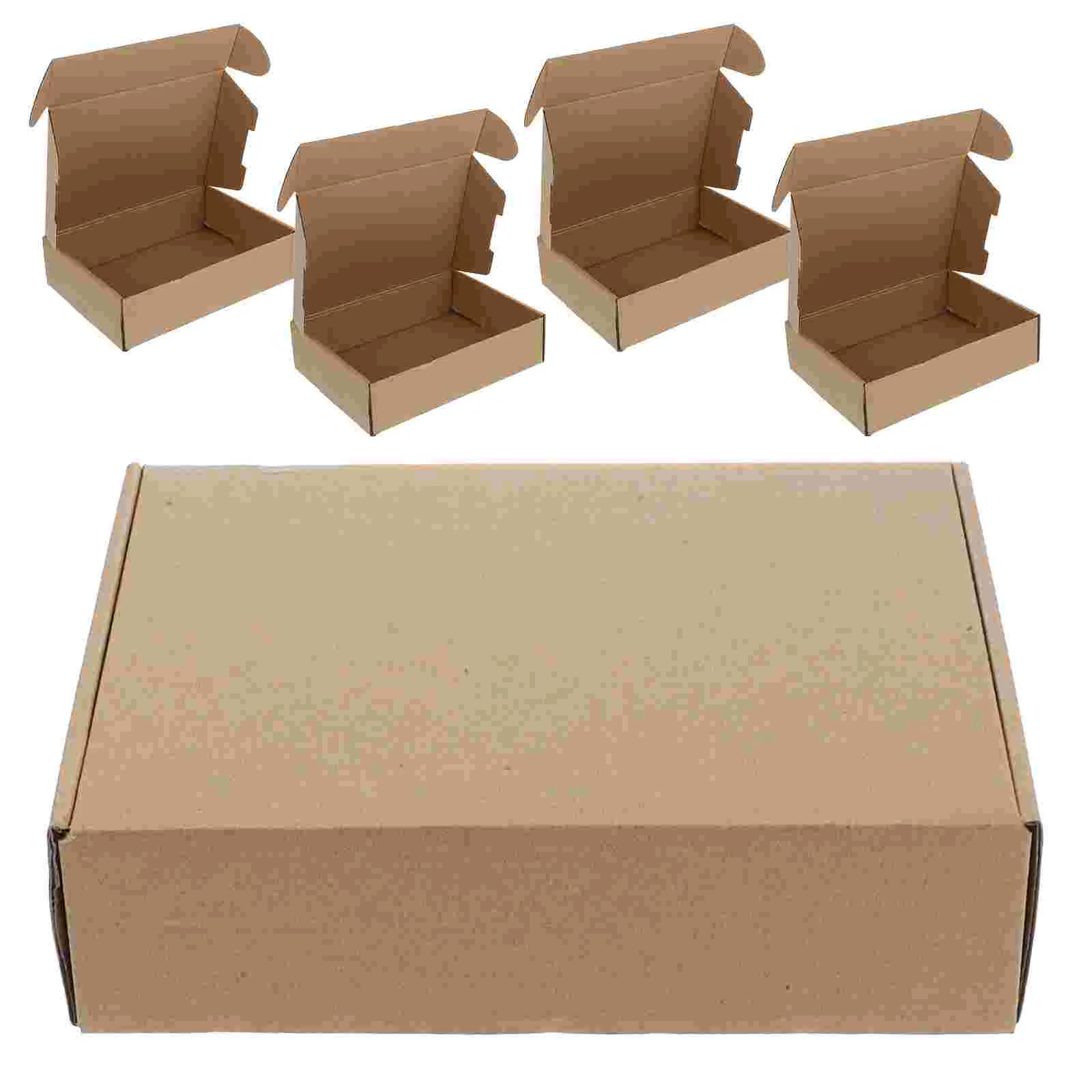 

5 Pcs Airplane Carton Empty Shipping Boxes Mailing Cardboard Products Paper Brown Corrugated Mailbox