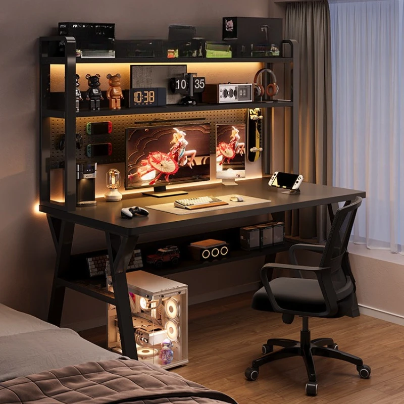 advanced aesthetic Computer desk Storage bookshelf technology atmosphere Desk table study convenient bureau office furniture