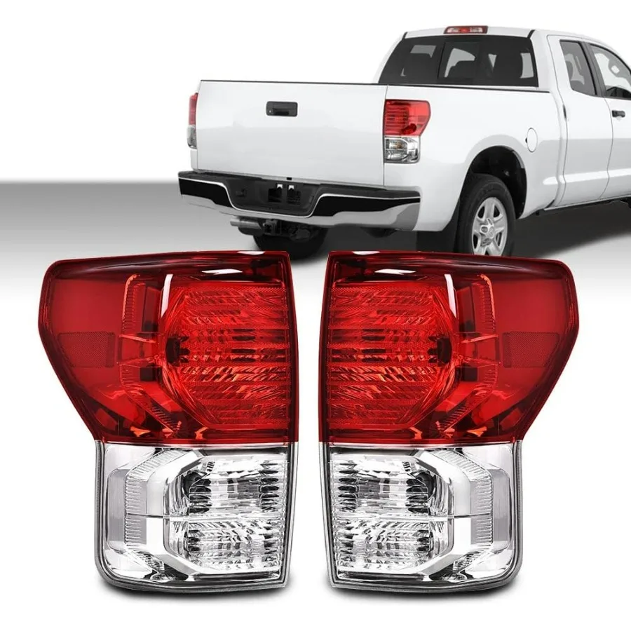 مجموعة المصابيح الخلفية للمصابيح الخلفية متوافقة مع Tundra 2007 2008 2009 2010 2011 2012 2013 يسار يمين مع سلك تسخير للمركبة