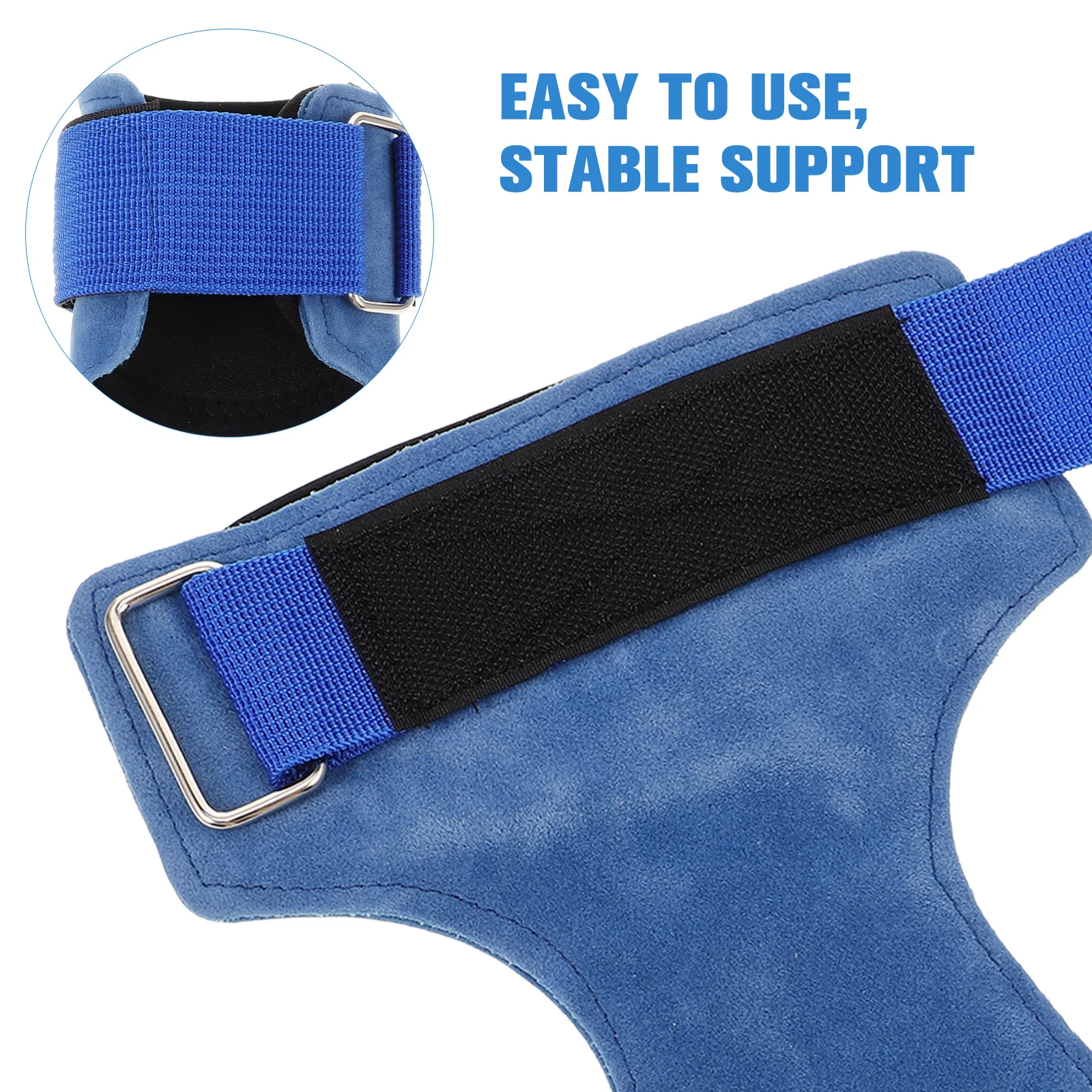 

Anti-slip Wristband Gym Hand Support Grip Palm Pads Holding Accessories for Sky-blue Protectors Fitness Lifting Strap