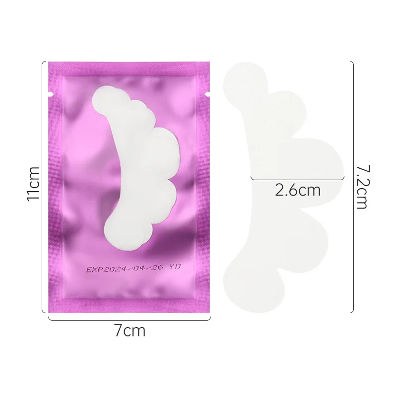 50 Pairs Cloud-Shaped Grafting Eyelash Gel Patches – Under Eye Pads for Eyelash Extension, False Lashes & Makeup Application